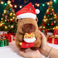 Capybara & Cat Christmas Plush – Holiday Duo Edition 51 SOLD, 4 REVIEWS ⭐⭐⭐⭐⭐